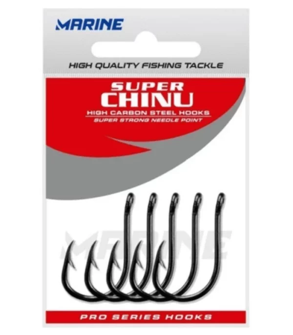 Anzol Chinu Black Nickel: 01 - 10 - Pacotes com 30 e 50 unidades - Marine Sports