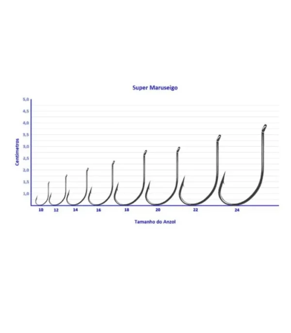 Anzol Super Maruseigo Nickel 06-28 - Pacotes com 50, 25, 15, 10 unidades - Marine Sports - Image 2