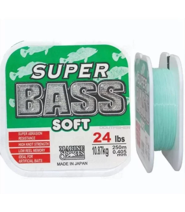 Linha Monofilamento Marine Sports Super Bass Soft 250 metros - Verde