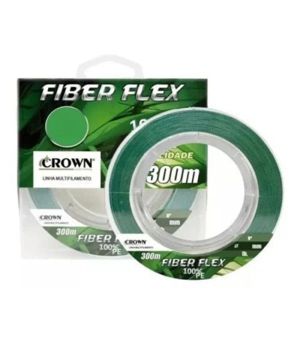 Linha Multifilamento Flex Crow Fiber 4x 100% PE 300 metros