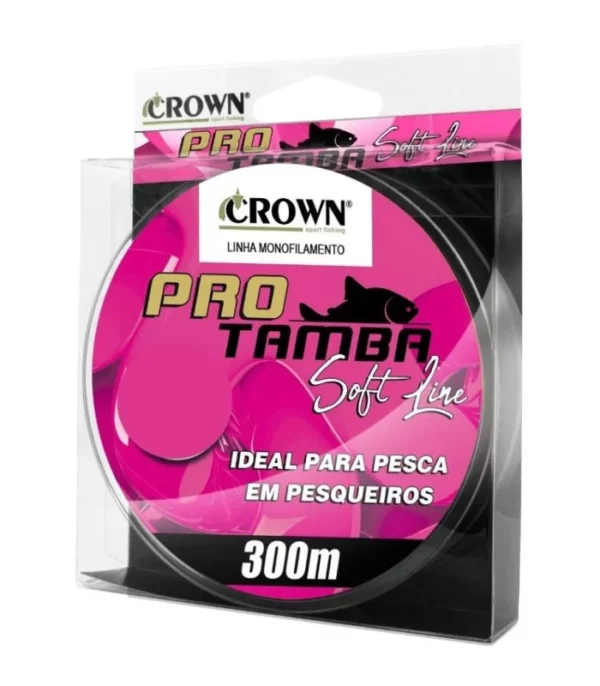 Linha monofilamento Crown Pro Tamba Soft Line 300m - Pink - Image 2